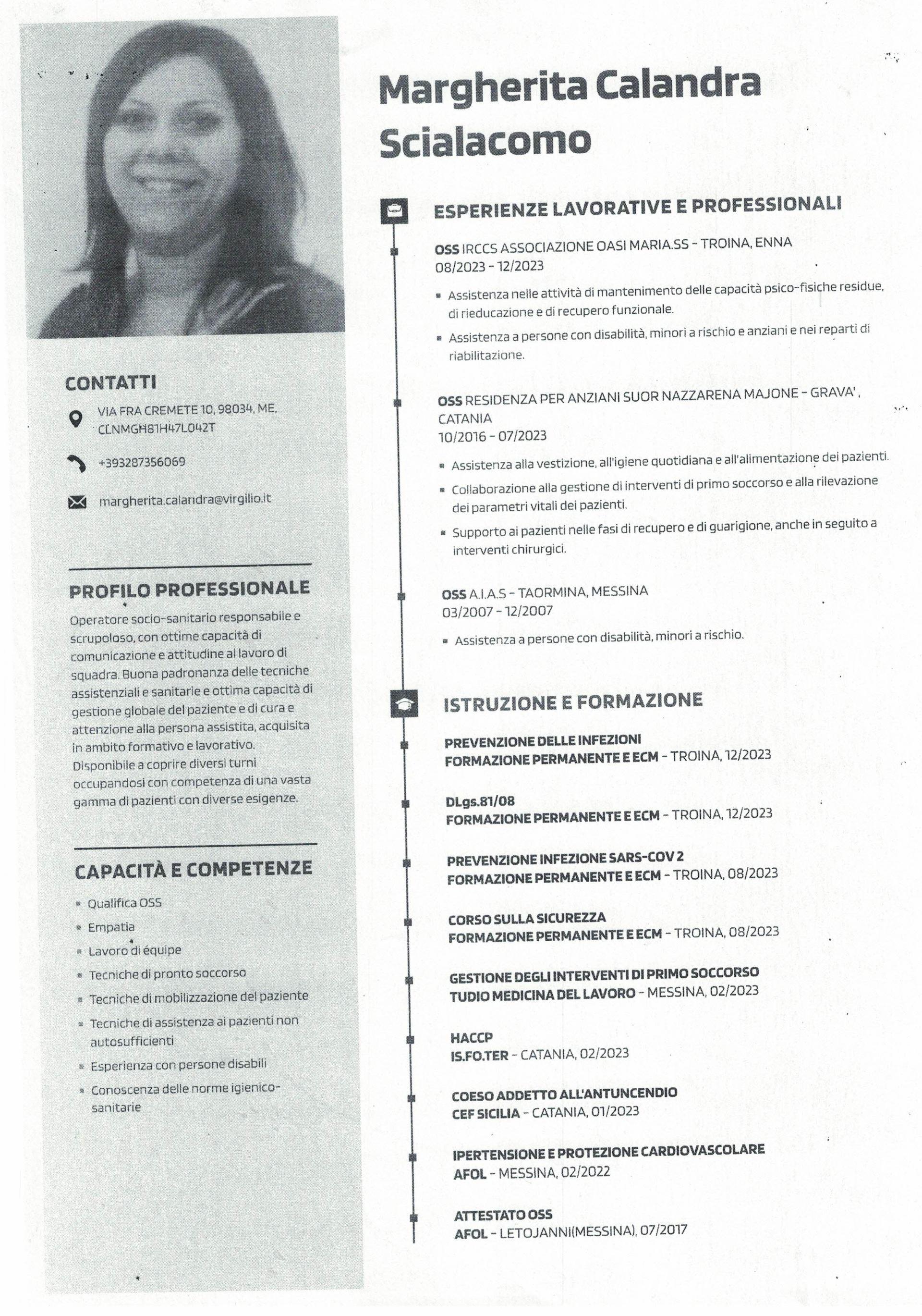 Margherita Calandra Scialacomo